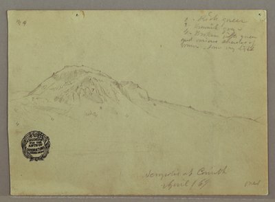 Kahle Hügel, Akropolis von Korinth, Griechenland von Frederic Edwin Church