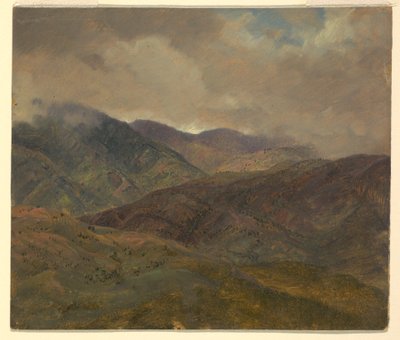 Blaue Hügel und graue Wolken, Jamaika, Mai–August 1865 von Frederic Edwin Church
