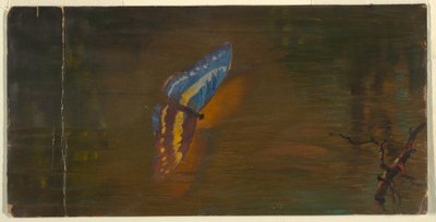 Schmetterling über Wasser, ca. 1865 von Frederic Edwin Church