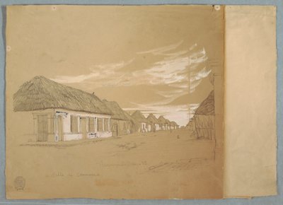 Calle de Commerce, Barranquilla, Kolumbien, Mai 1853 von Frederic Edwin Church