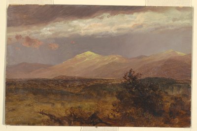 Zeichnung, Catskills bei Sonnenuntergang, 1882 von Frederic Edwin Church