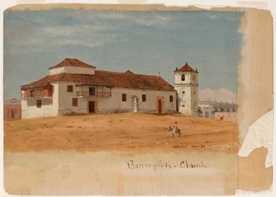 Kirche in Barranquilla, Kolumbien, Mai 1853 von Frederic Edwin Church
