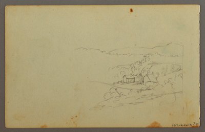 Zeichnung, Wolkenstudie, möglicherweise 1844 von Frederic Edwin Church