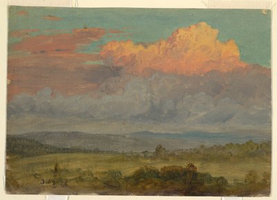 Wolken, Hudson Valley, New York, Juli 1866 von Frederic Edwin Church