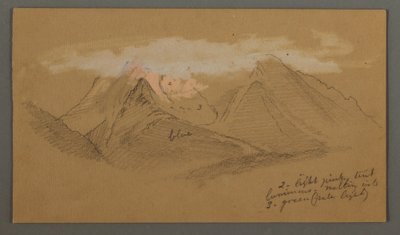 Wolken über Berggipfeln, möglicherweise 1868 von Frederic Edwin Church