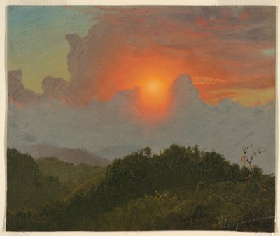 Zeichnung, Wolkiger Himmel, August 1865 von Frederic Edwin Church