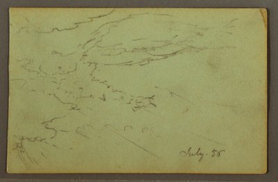 Bewölkter Himmel, Juli 1856 von Frederic Edwin Church