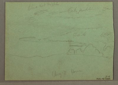 Bewölkter Himmel über Grat, August 1871 von Frederic Edwin Church