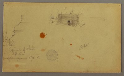 Kuppelhaus, Haus mit Treppe, Februar, möglicherweise 1868 von Frederic Edwin Church