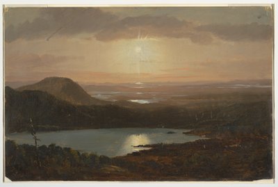 Eagle Lake von Cadillac Mountain aus gesehen, Mount Desert Island, Maine, 1850–60 von Frederic Edwin Church