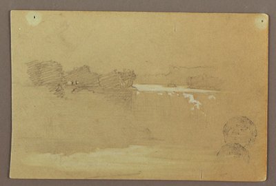 Hennequin Point und die American Falls, Niagara River, möglicherweise 1856 von Frederic Edwin Church