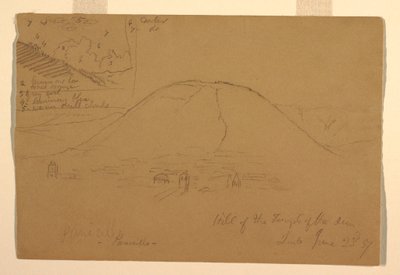 Hügel des Sonnentempels, Quito, Ecuador, 23. Juni 1857 von Frederic Edwin Church