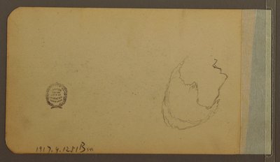 Hügel; Verso: Kopf, 1889 von Frederic Edwin Church