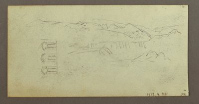 Pferd, Figur von hinten, Bäume von Frederic Edwin Church