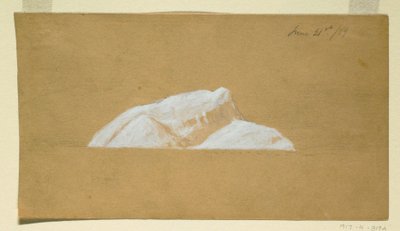 Zeichnung, Eisberg, Neufundland, 21. Juni 1859 von Frederic Edwin Church