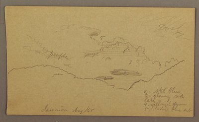 Zeichnung, Landschaft, Mai–August 1865 von Frederic Edwin Church