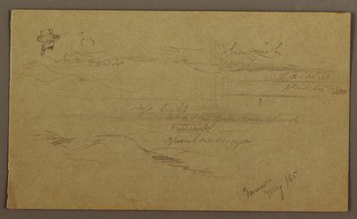 Zeichnung, Landschaft, Mai 1865 von Frederic Edwin Church