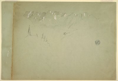 Landschaft aus den österreichischen Alpen, 1868 von Frederic Edwin Church