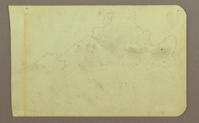Landschaft mit Wolken; Verso: Berg, 1883 von Frederic Edwin Church