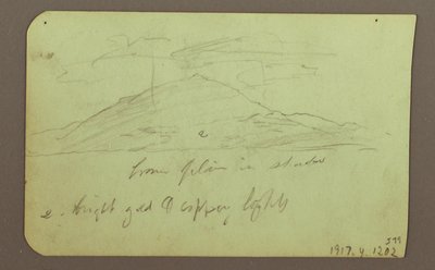 Landschaft mit Wolken; Verso: Berg, 1883 von Frederic Edwin Church