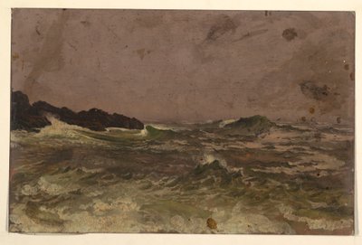 Zeichnung, Küste von Maine, 1845-50 von Frederic Edwin Church