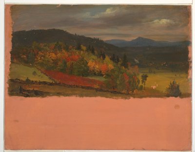 Zeichnung, Maine oder Stockbridge, Mass. Aussicht, September 1848 von Frederic Edwin Church