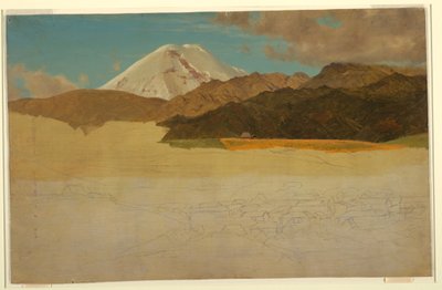 Berg Chimborazo und Guaranda, Ecuador von Frederic Edwin Church