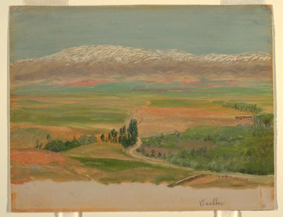 Zeichnung, Berge in der Nähe von Baalbek, Mai 1868 von Frederic Edwin Church