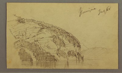 Zeichnung, Berghang, Juli 1868 von Frederic Edwin Church