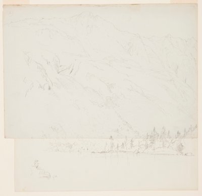 Zeichnung, Berg Katadhin, Maine, 1870–78 von Frederic Edwin Church