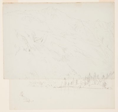 Zeichnung, Mt. Katahdin, Maine, 1870–78 von Frederic Edwin Church