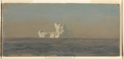 Zeichnung, vor einem Eisberg, Neufundland, Juni 1859 von Frederic Edwin Church