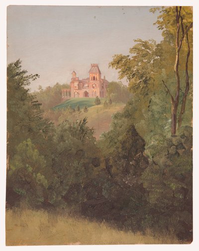 Zeichnung, Olana von Südwesten, ca. 1872 von Frederic Edwin Church