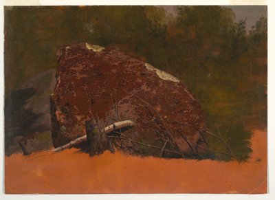 Zeichnung, Möglicherweise Mt. Desert, Insel, Felsen, ca. 1845 von Frederic Edwin Church