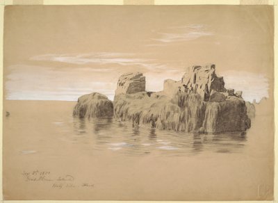 Felsen an der Küste, Grand Manan Island, Kanada, 2. September 1851 von Frederic Edwin Church