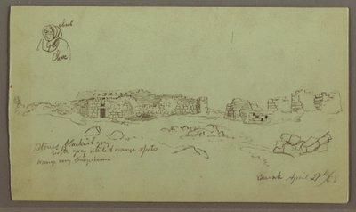 Ruinen, Figurenstudie, 27. April 1868 von Frederic Edwin Church