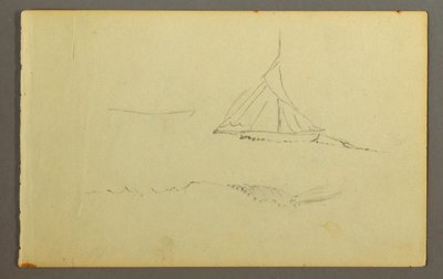 Segelboot von der Backbordseite gesehen von Frederic Edwin Church