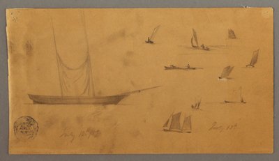 Segelboot-Studien, 12.–13. Juli 1859 von Frederic Edwin Church