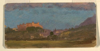Salzburg, Österreich von Osten, Juli 1868 von Frederic Edwin Church