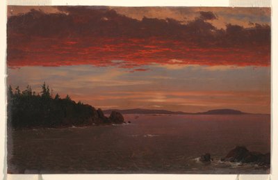 Schoodic-Halbinsel von Mount Desert bei Sonnenaufgang, 1850–55 von Frederic Edwin Church