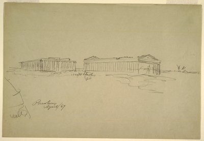Skizzen, Paestum, Süditalien, April 1869 von Frederic Edwin Church