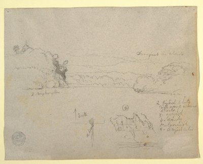 Zeichnung, Skizzen aus Südamerika, 1853, wahrscheinlich Mai von Frederic Edwin Church