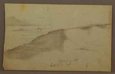 Abfallende Berge, möglicherweise 1860er Jahre von Frederic Edwin Church