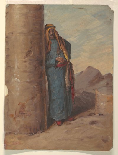 Zeichnung, Stehender Beduine, 1868 von Frederic Edwin Church