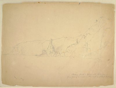 Zeichnung, Statuenfelsen, September 1851 von Frederic Edwin Church