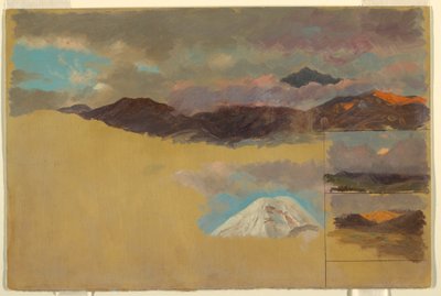 Studien des Mount Chimborazo, Ecuador, 1857 von Frederic Edwin Church