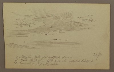 Gipfel und Himmel, Juli 1881 von Frederic Edwin Church