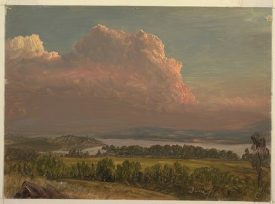 Sonnenuntergang über dem Hudson Valley von Frederic Edwin Church