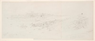 Zeichnung, Tempel am Morgen, Baalbek, 12. Mai 1868 von Frederic Edwin Church