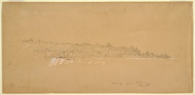 Terrapin Rocks und der östliche Teil von Goat Island vom kanadischen Ufer, August 1858 von Frederic Edwin Church